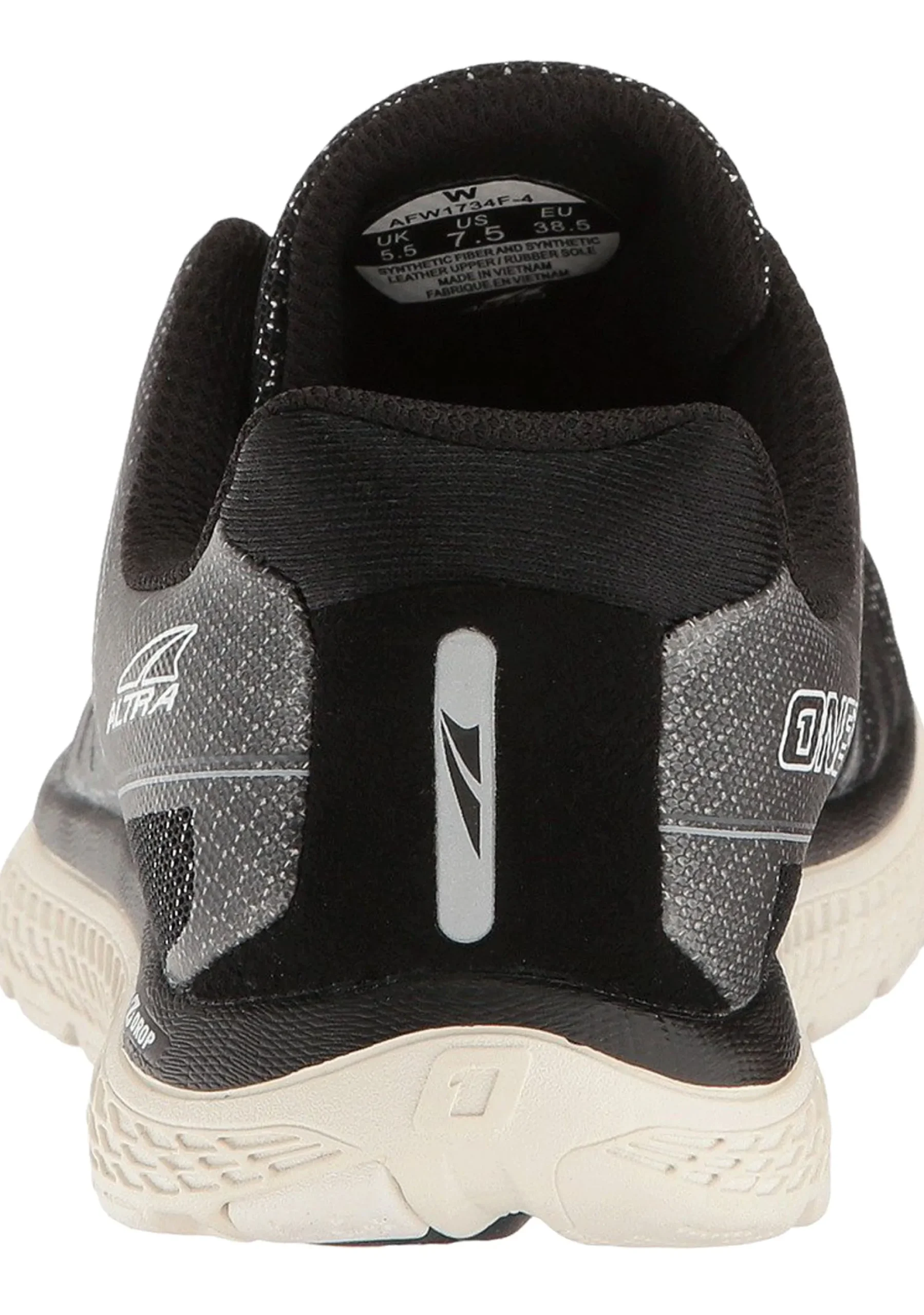 Running>Altra Womens Lightweight Platform Speed Road Running Shoes One V3 Black