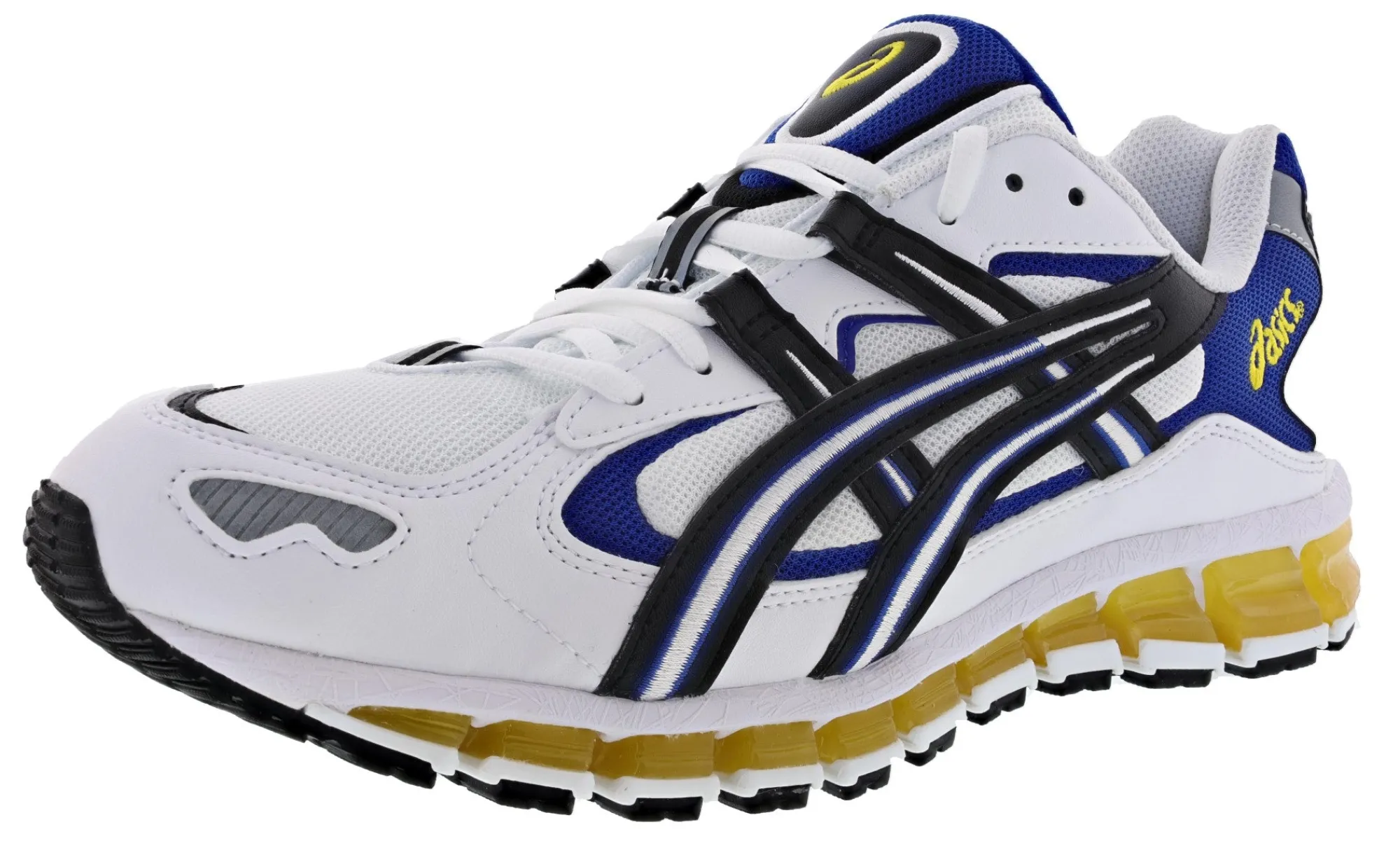 Walking|Running>ASICS Men's Cushioned Running Shoes Gel Kayano 5 360 White/Black
