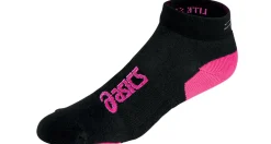 Socks>Asics Women Socks Lite Show Nimbus L Running Socks Black/Neon/Pink