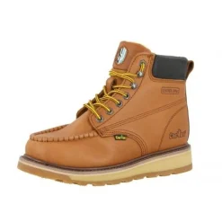 Work|Slip Resistant>Cactus Mens Oil Resistant Construction High Top Work Boots Brown