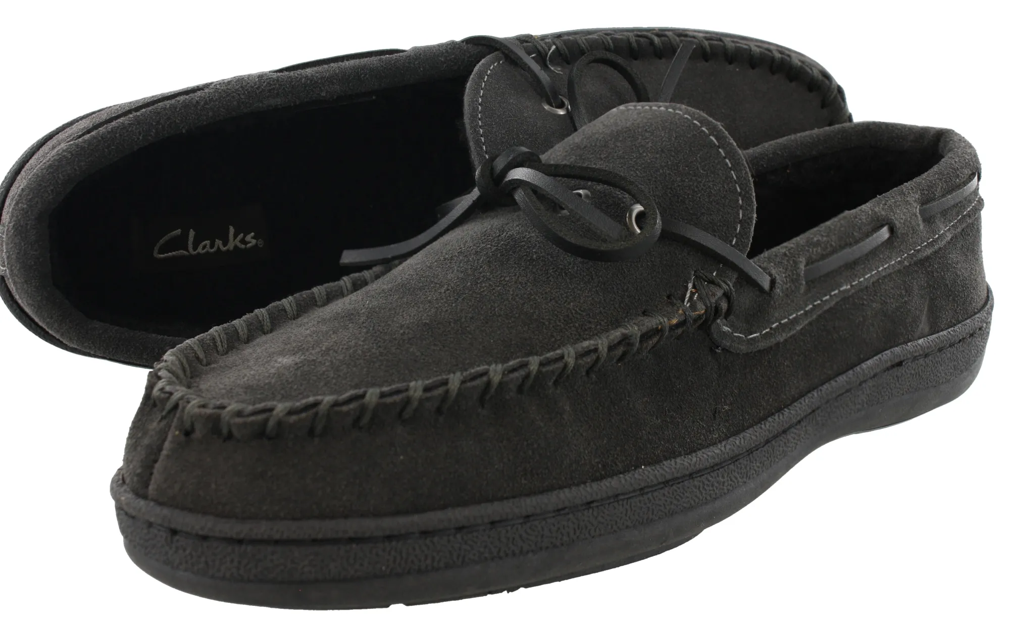 Slippers>Clarks of England Clarks Men Warm Cozy Slip On Moccasin Winter Slippers Rudy