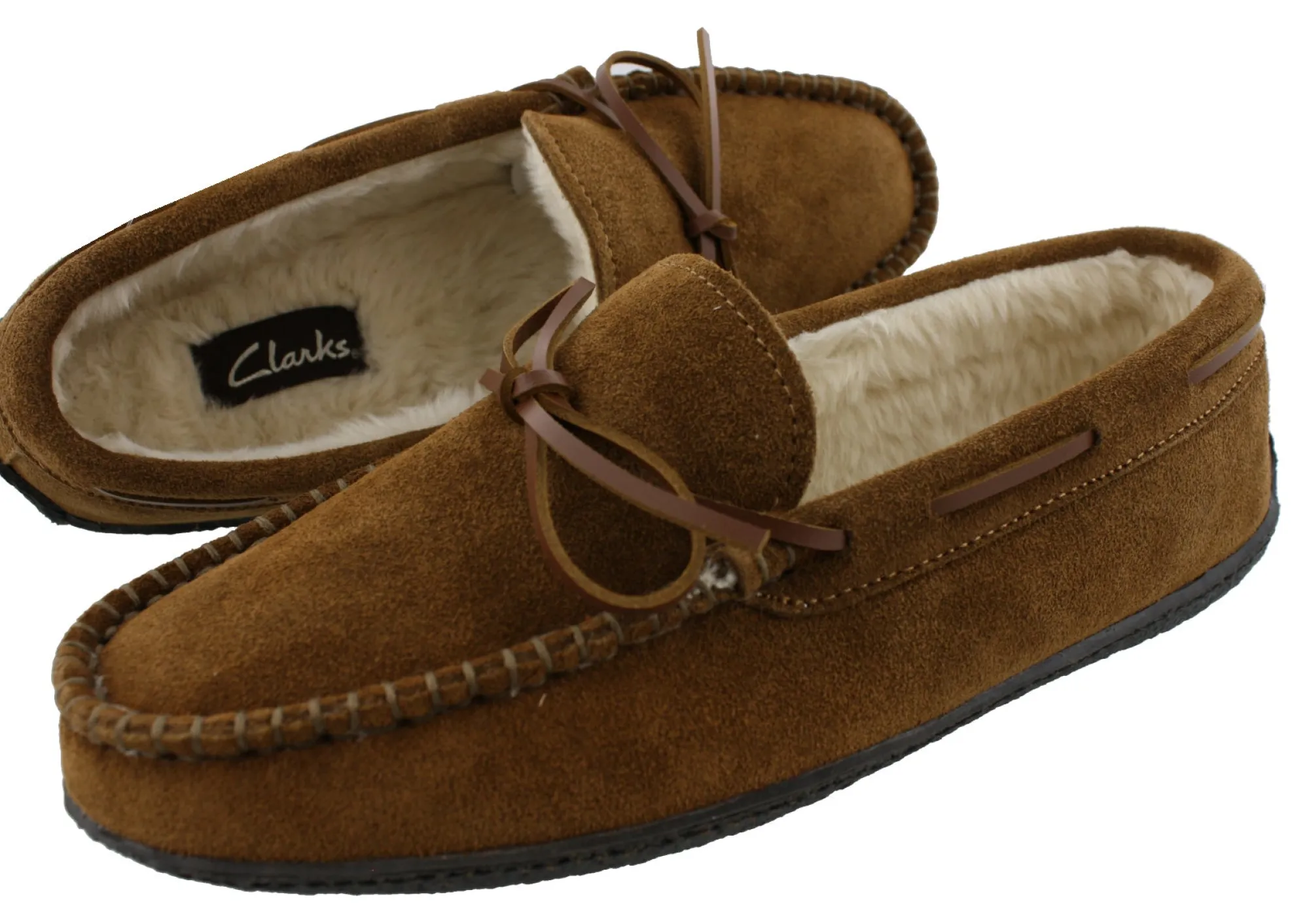 Slippers>Clarks of England Clarks Men's Augusta Moccasin Winter Slippers