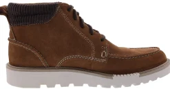 Boots>Clarks of England Clarks Men's Barnes Mid Oxford Boot Cola Suede