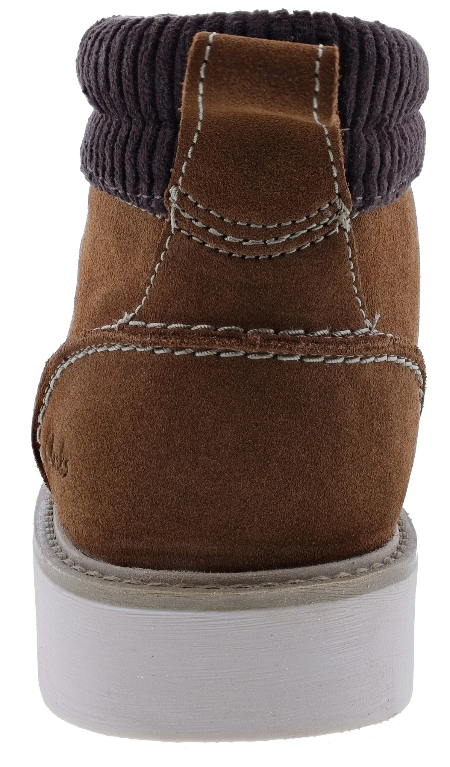 Boots>Clarks of England Clarks Men's Barnes Mid Oxford Boot Cola Suede