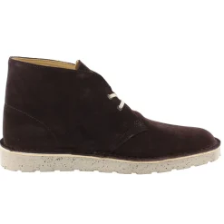 Boots>Clarks of England Clarks Mens Desert Hi Top Lace Up Office Business Work Boots Dark Brown Suede7999