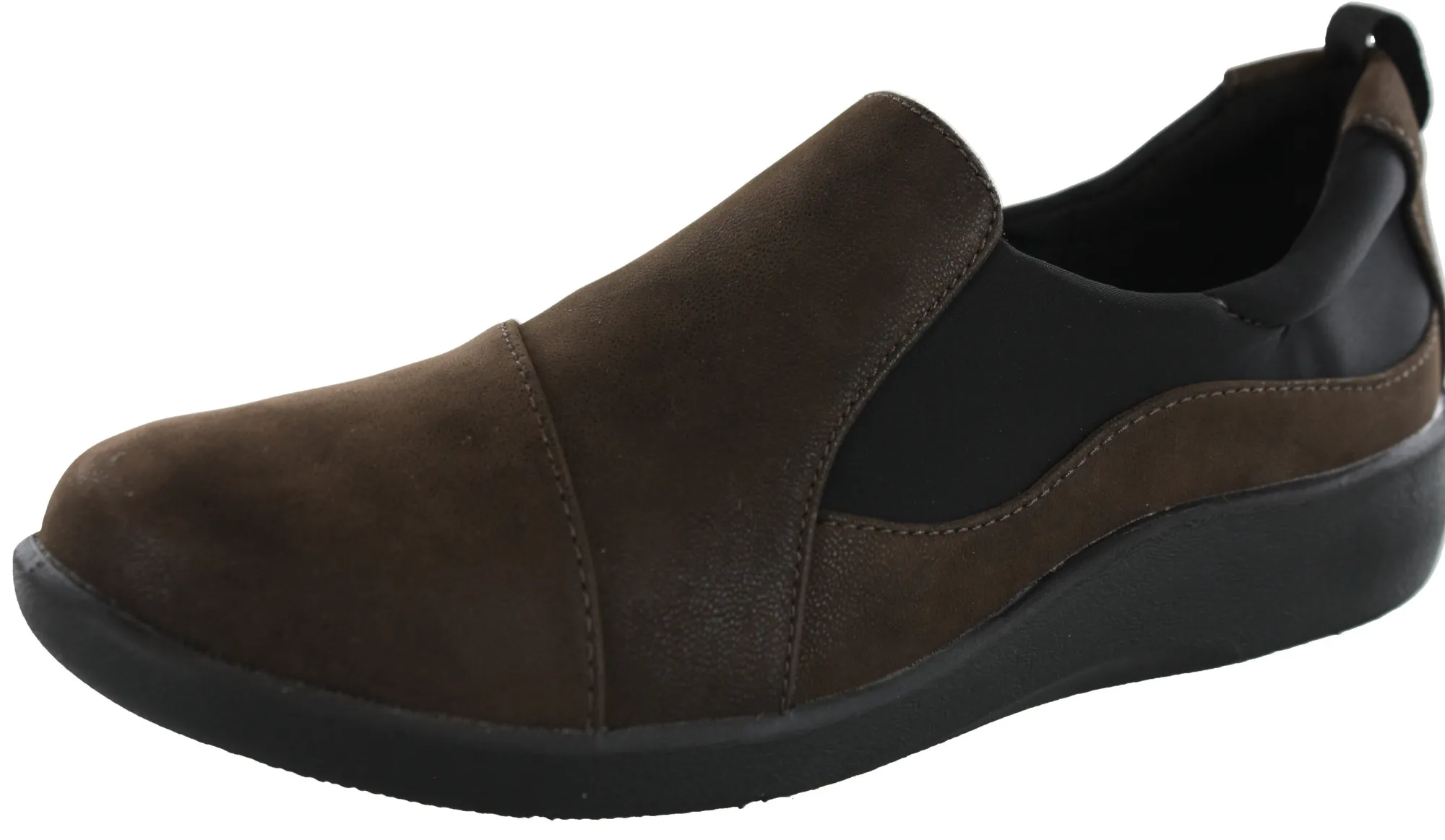 Walking|Casual>Clarks of England Clarks Sillian Paz Women's Shoes for Flat Feet and Plantar Fasciitis Black Synthetic Nub1