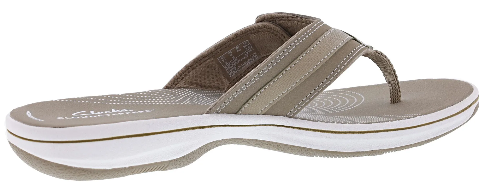 Sandals>Clarks of England Clarks Women Sandals Lightweight Flip Flops Breeze Sea