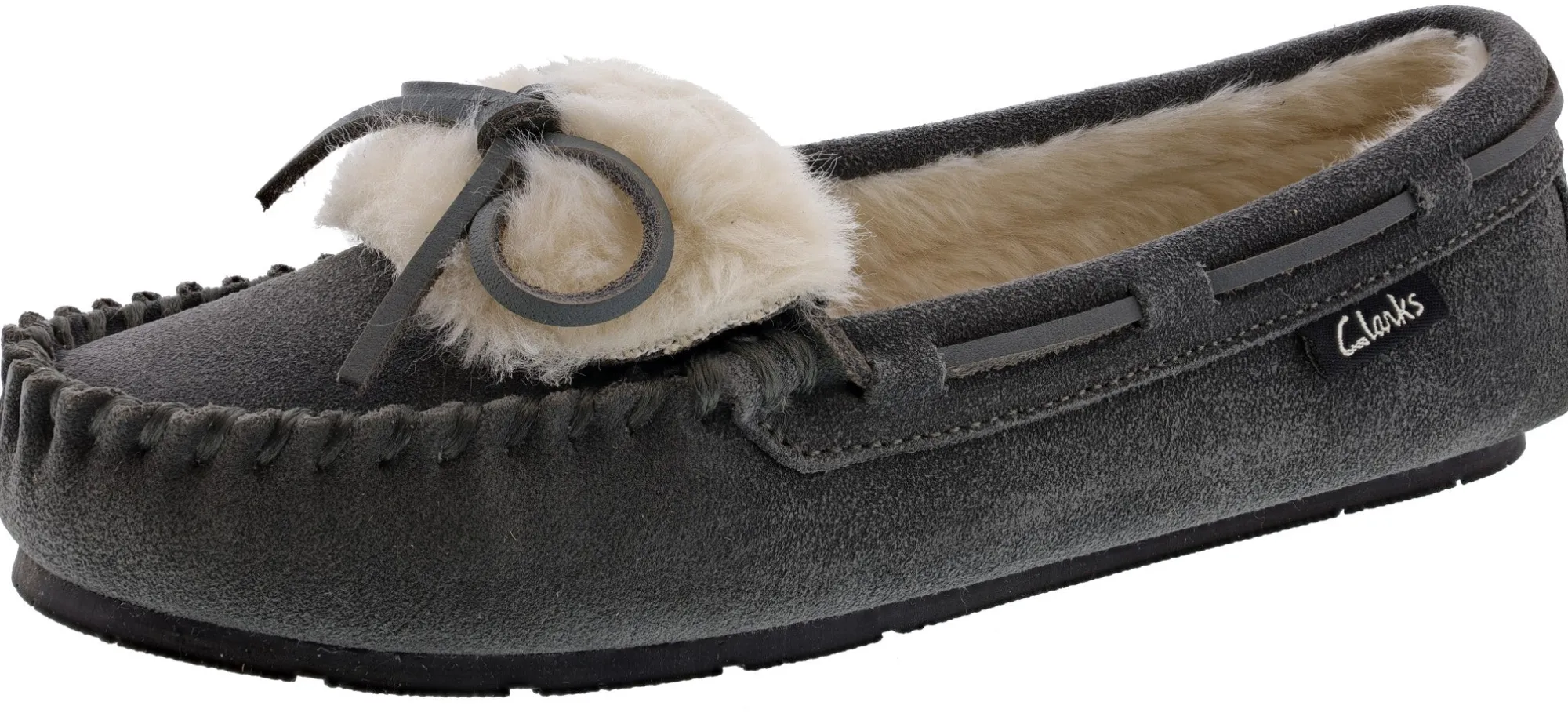 Slippers>Clarks of England Clarks Women Warm Cozy Slip On Moccasin Slippers Holly