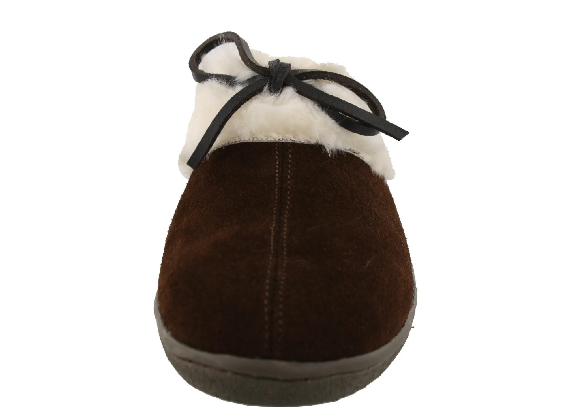 Slippers>Clarks of England Clarks Womens Winter Cozy Fur Easy On Lightweight Suede Slippers Brown Suede 7990