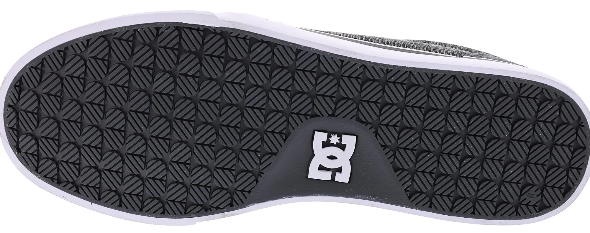 Walking>DC Shoes Men Anvil Low Lightweight Skateboard Shoes Grey/White