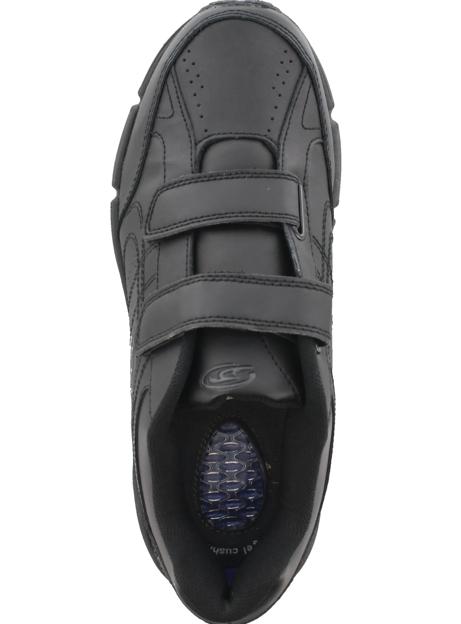 Walking>Dr. Scholls Mens Omega Hoop and Loop Tennis Shoes for Elderly Wide Width