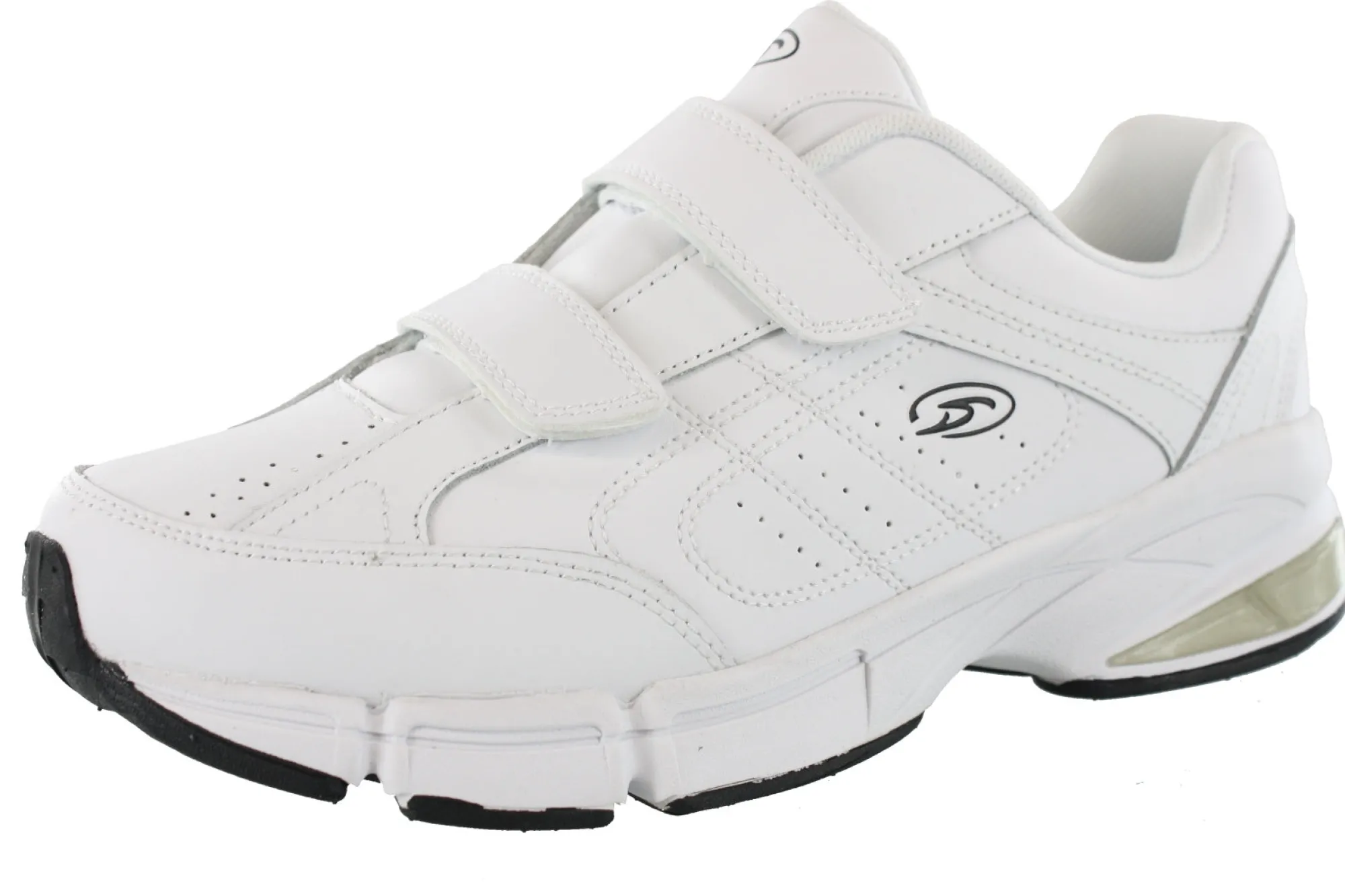 Walking>Dr. Scholls Mens Omega Hoop and Loop Tennis Shoes for Elderly Wide Width