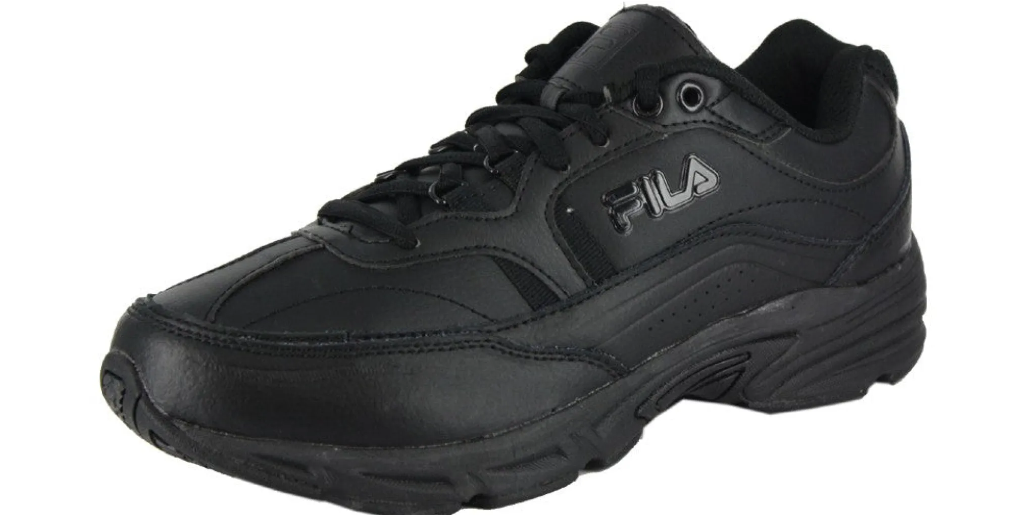 Work>Fila Workshift Black Non Slip Shoes Men's Black/Black/Black