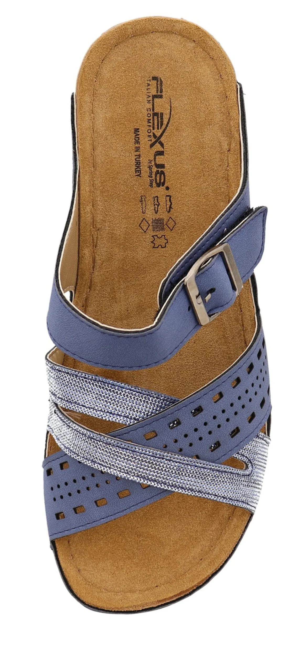 Sandals>Flexus Women's Denia Hook and Loop Sandals Black