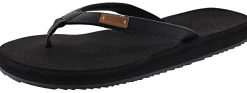 Sandals>Flojos Women's Billie Comfort Flip Flops Black