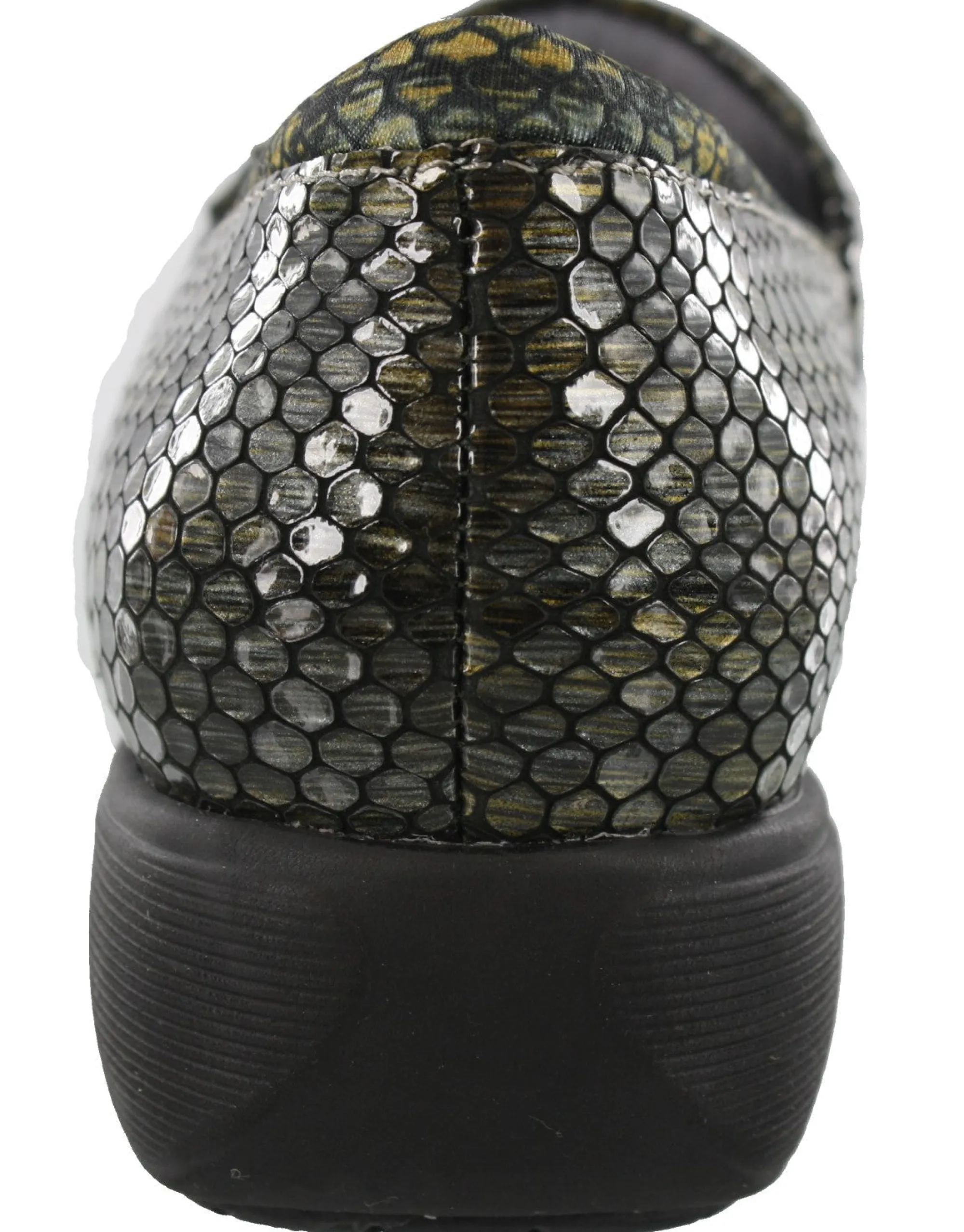 Walking|Nursing Shoes>Softwalk Grey Anatomy by Meredith Sport Nursing Clogs Bronze/Grey Snake