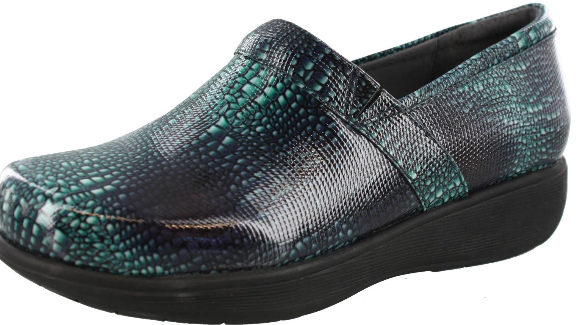 Walking|Nursing Shoes>Softwalk Grey Anatomy by Meredith Sport Nursing Clogs Bronze/Grey Snake