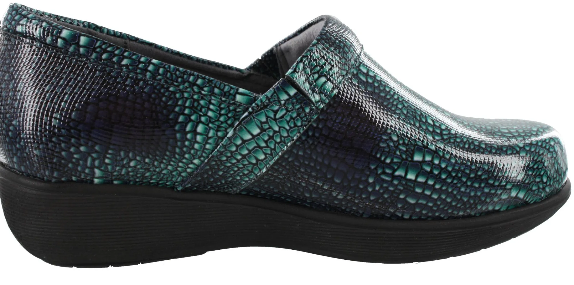 Walking|Nursing Shoes>Softwalk Grey Anatomy by Meredith Sport Nursing Clogs Bronze/Grey Snake