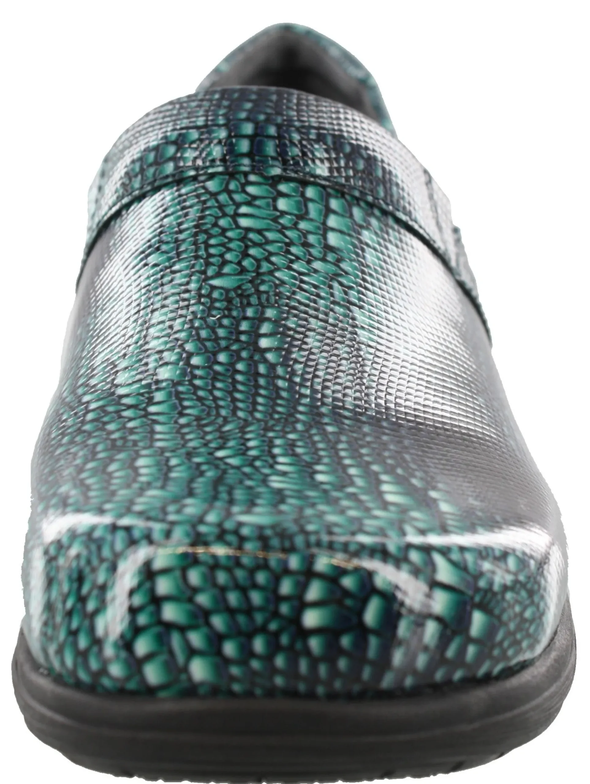 Walking|Nursing Shoes>Softwalk Grey Anatomy by Meredith Sport Nursing Clogs Bronze/Grey Snake