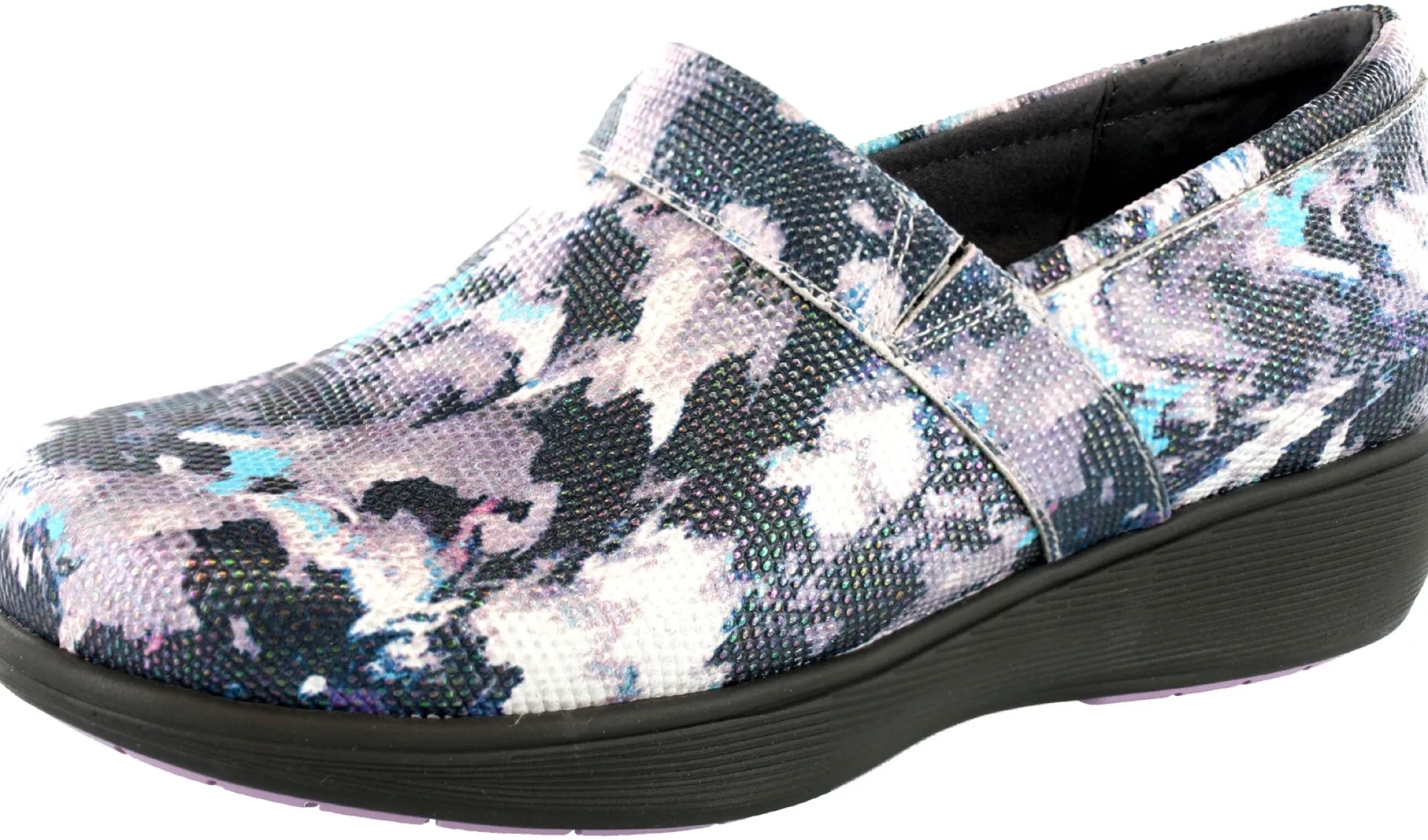 Walking|Nursing Shoes>Softwalk Grey Anatomy by Meredith Sport Nursing Clogs Bronze/Grey Snake