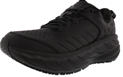 Walking>Hoka Bondi SR Men's Non Slip Shoes Black/Black