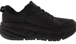 Walking>Hoka Bondi SR Men's Non Slip Shoes Black/Black