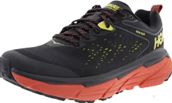 Running>Hoka Men's Challenger ATR 6 GORE-TEX Trail Running Shoes Black/Green Sheen