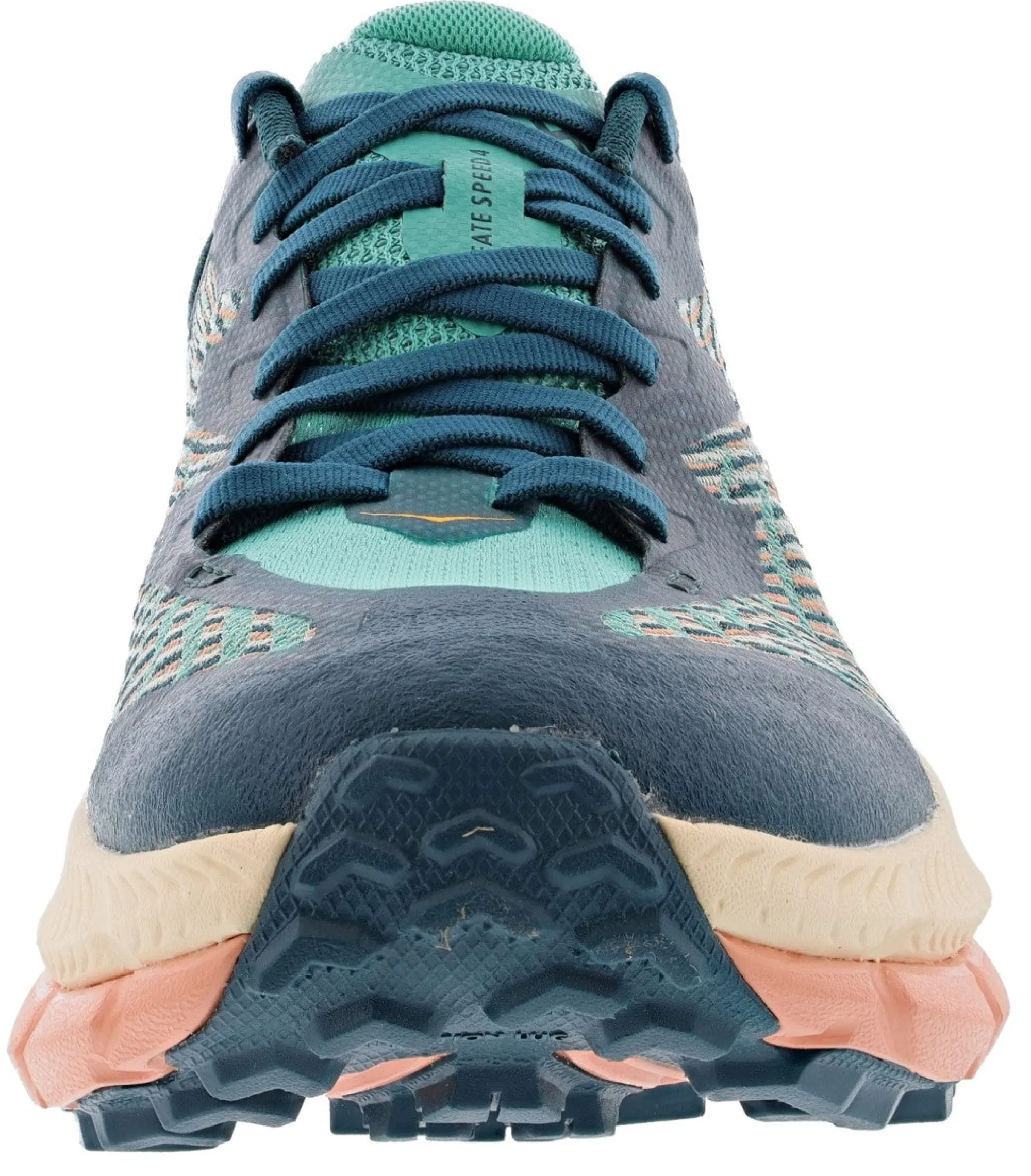 Running>Hoka Women's Mafate Speed 4 Responsive Trail Running Shoes Deep Teal/Water Garden