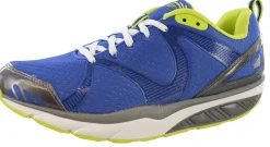 Walking|Nursing Shoes>MBT Simba 5 Rocker Bottom Recovery Walking Shoes Men Blue/Yellow/White/Silver