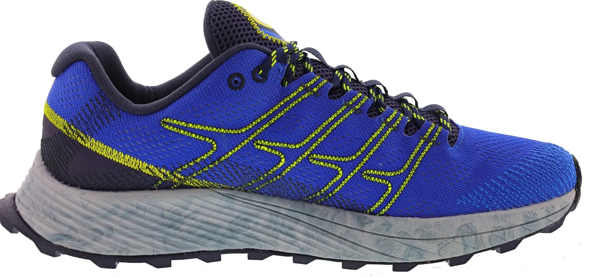 Running>Merrell Men's Moab Flight Cushioned Trail Hiking Running Shoes Cobalt