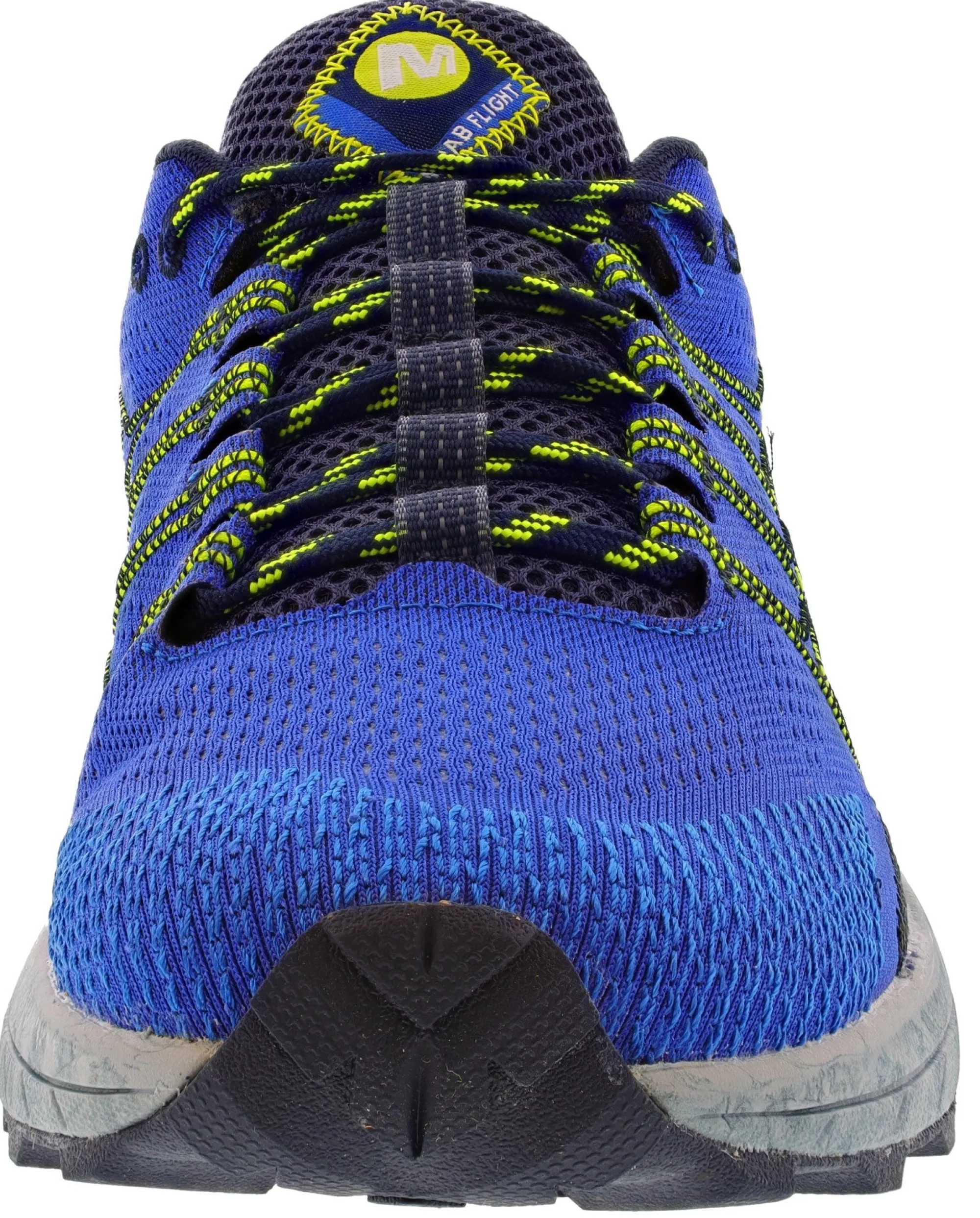 Running>Merrell Men's Moab Flight Cushioned Trail Hiking Running Shoes Cobalt