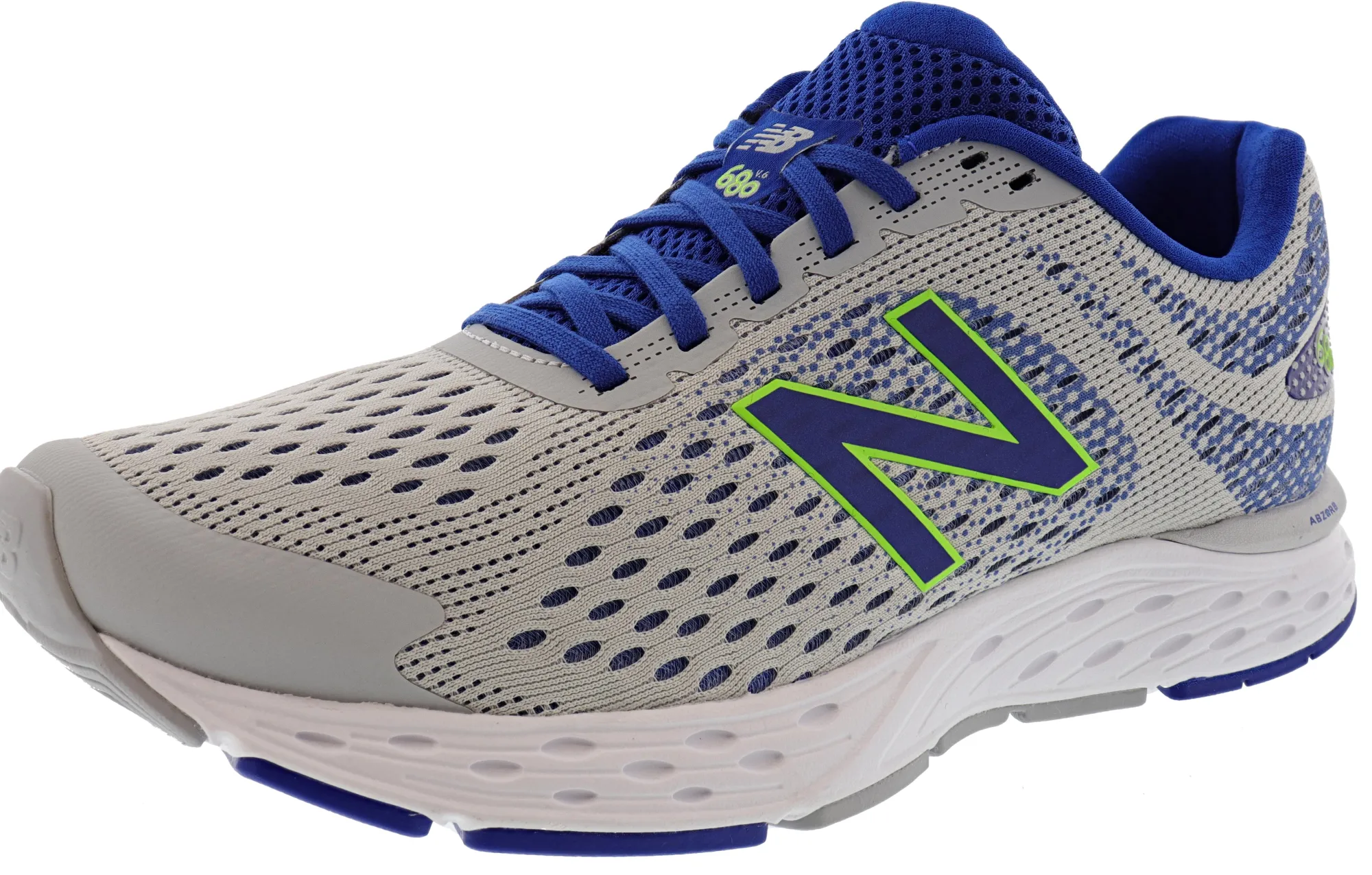 Running>New Balance Men's 680V6 Lightweight Cushioning Running Shoes Dark Blaze/Lead