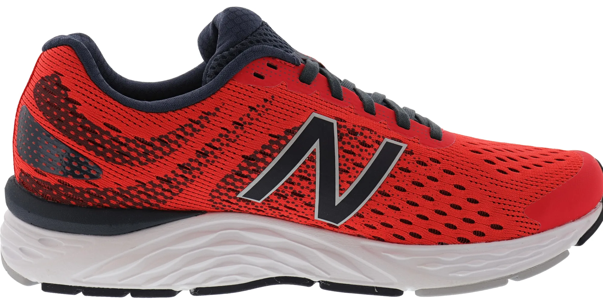 Running>New Balance Men's 680V6 Lightweight Cushioning Running Shoes Dark Blaze/Lead