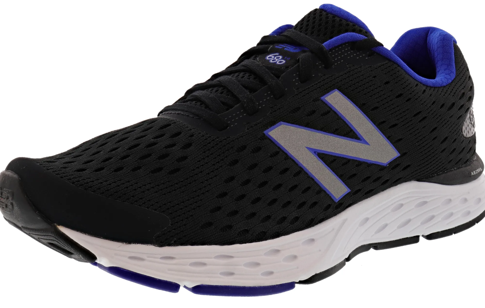 Running>New Balance Men's 680V6 Lightweight Cushioning Running Shoes Dark Blaze/Lead