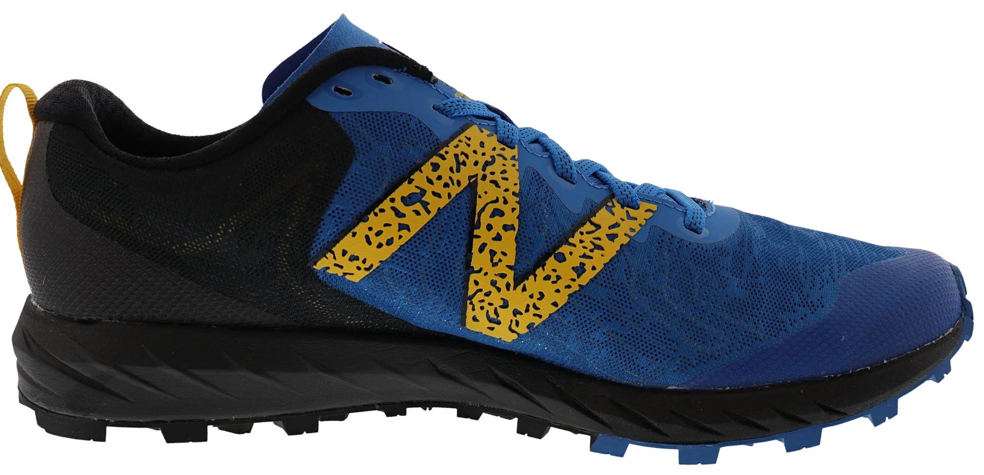 Running>New Balance Summit Men Unknown V2 Trail Running Shoes Neo Classic Blue with Varsity Gold & Black