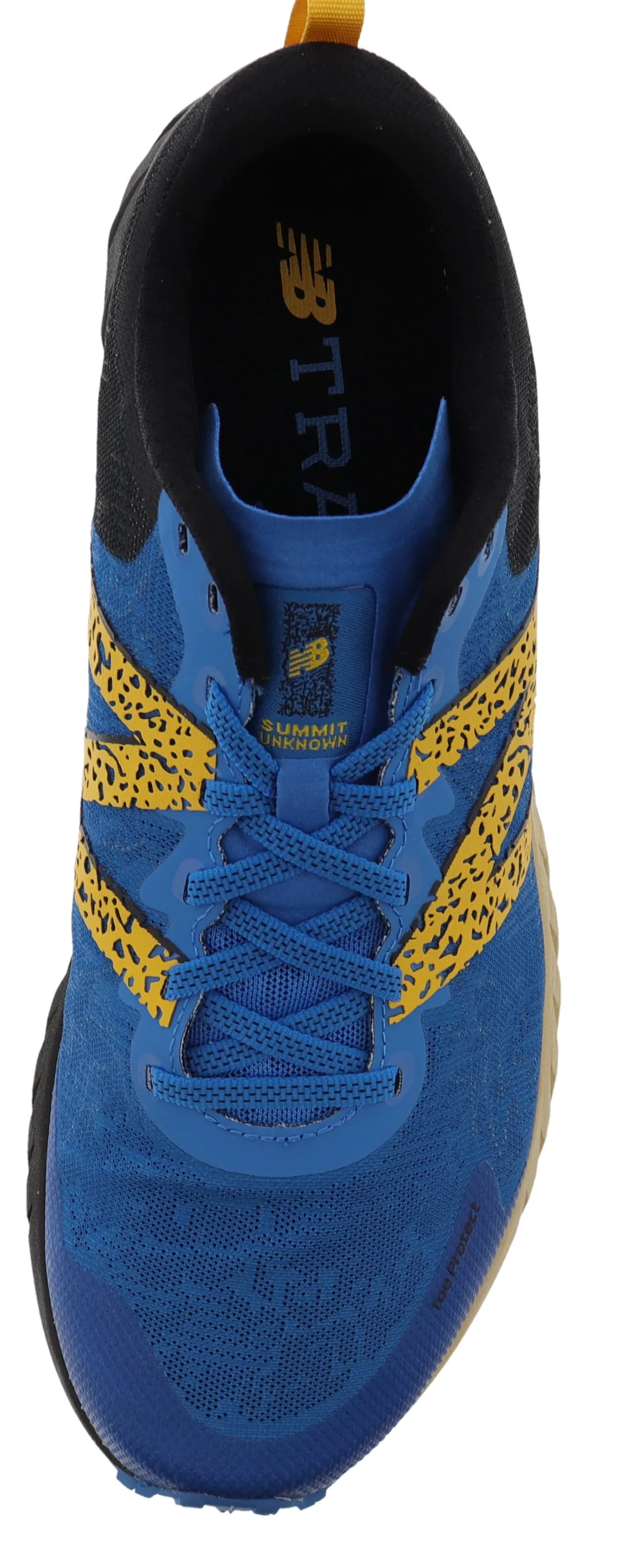 Running>New Balance Summit Men Unknown V2 Trail Running Shoes Neo Classic Blue with Varsity Gold & Black