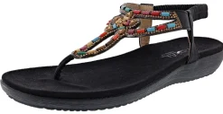 Sandals>Patrizia Crema Wedge Thong Sandals By Spring Step