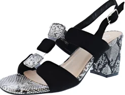 Sandals>Patrizia Morara Slingback Heel Sandals Women Black Multi