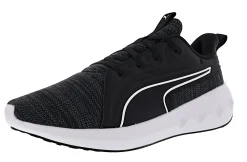 Running>Puma Men's Softride Carson Knit Running Shoes Black