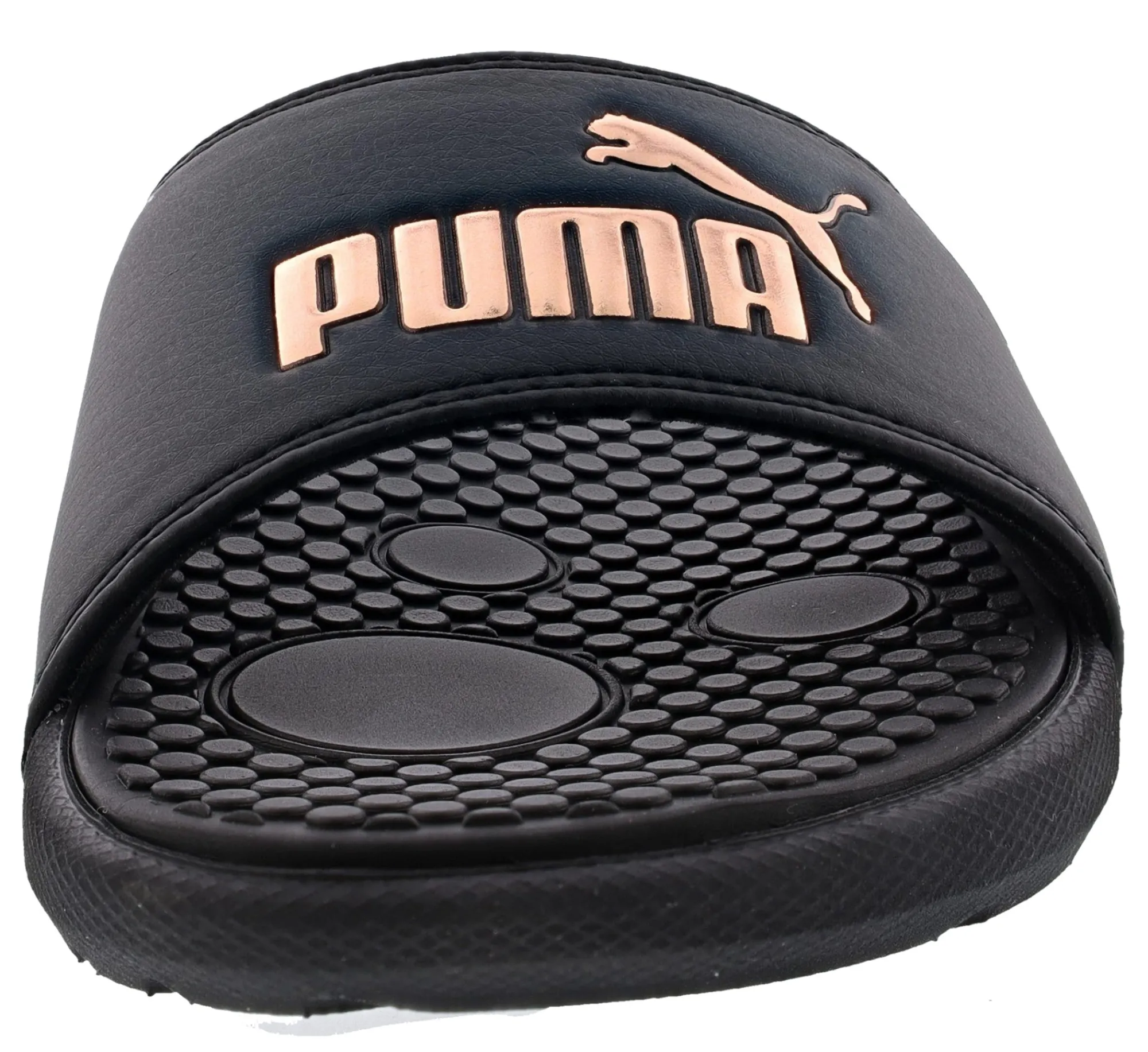 Sandals>Puma Women's Cool Cat BX Slip On Slides Black/Rose Gold
