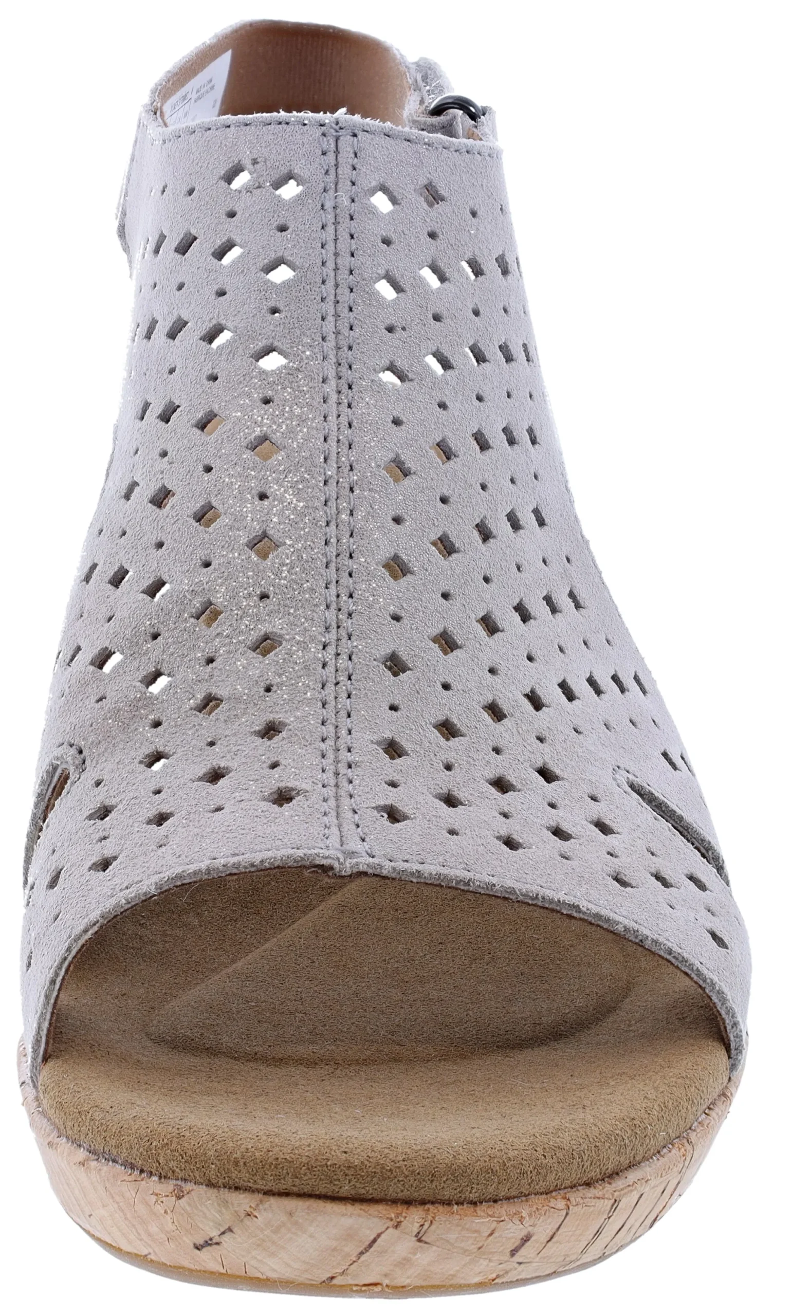 Sandals>Rockport Women's Briah Hood Sling Wedge Metallic Khaki