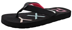 Sandals>Roxy Girl’s RG Vista III Summer Flip Flops Black