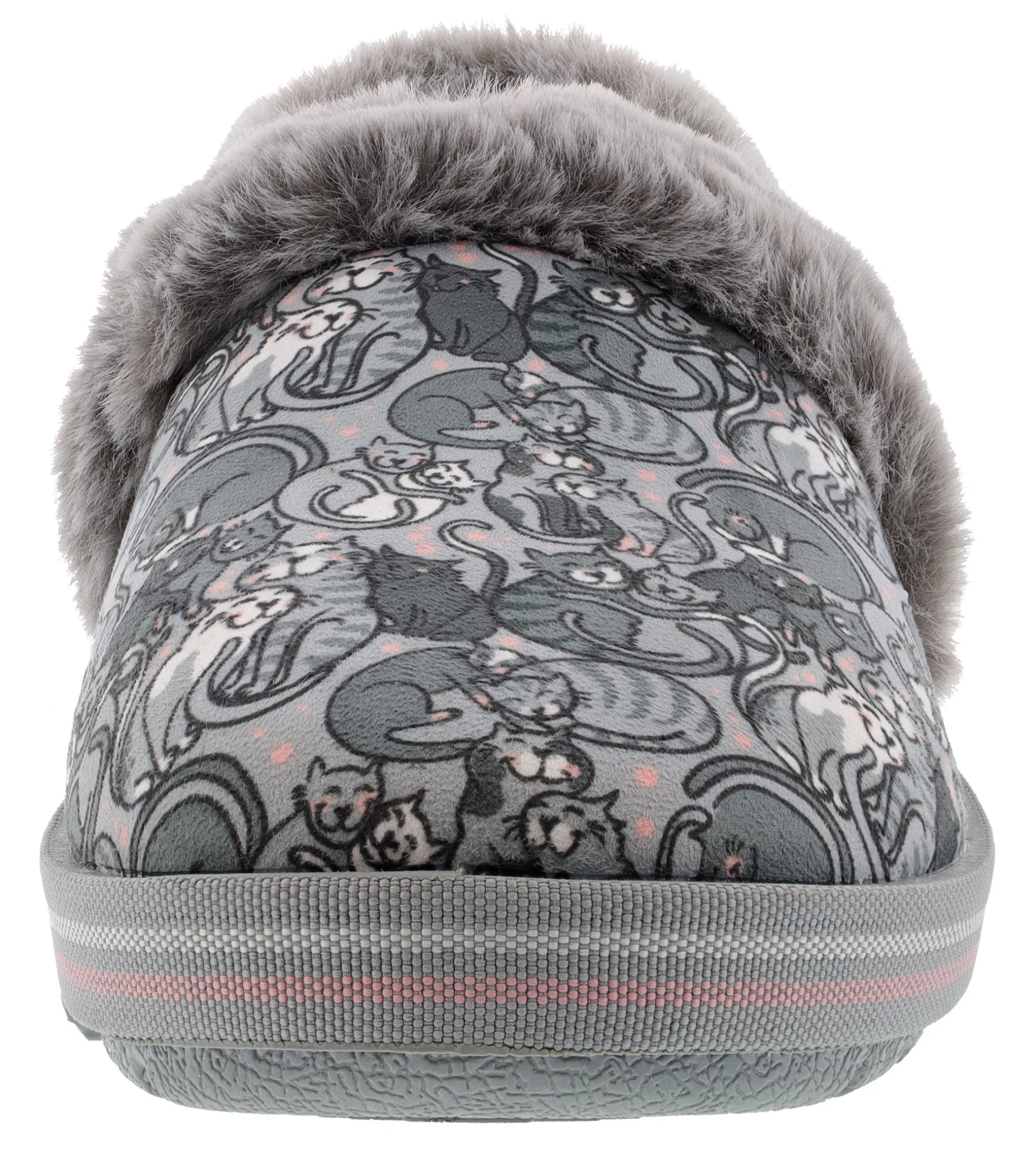 Slippers|Casual>Skechers Bobs Women's Too Cozy Little Spoon Memory Foam Slippers Grey/Multi