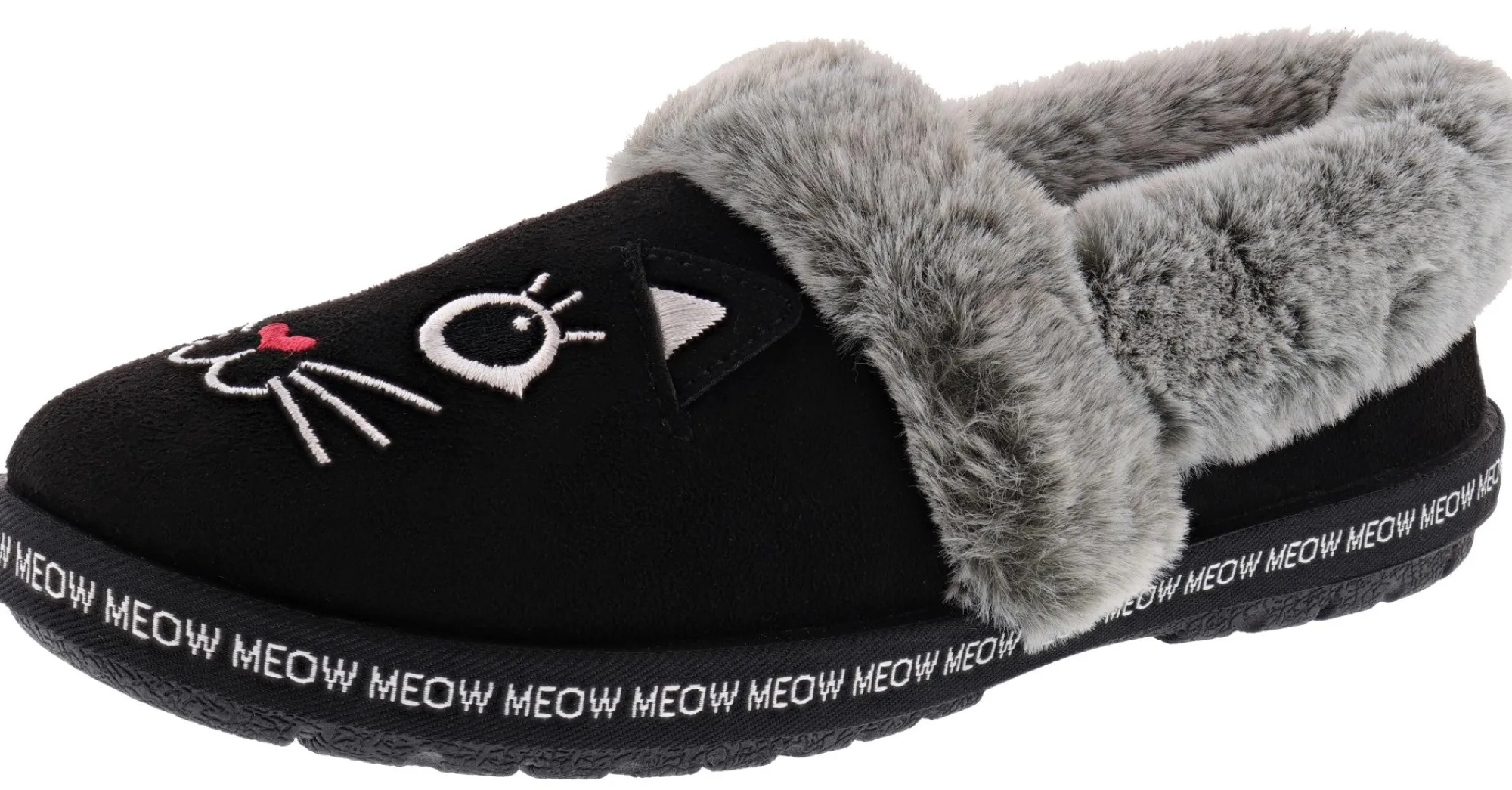 Slippers>Skechers Bobs Women's Too Cozy- Meow Pajamas Memory Foam Slippers