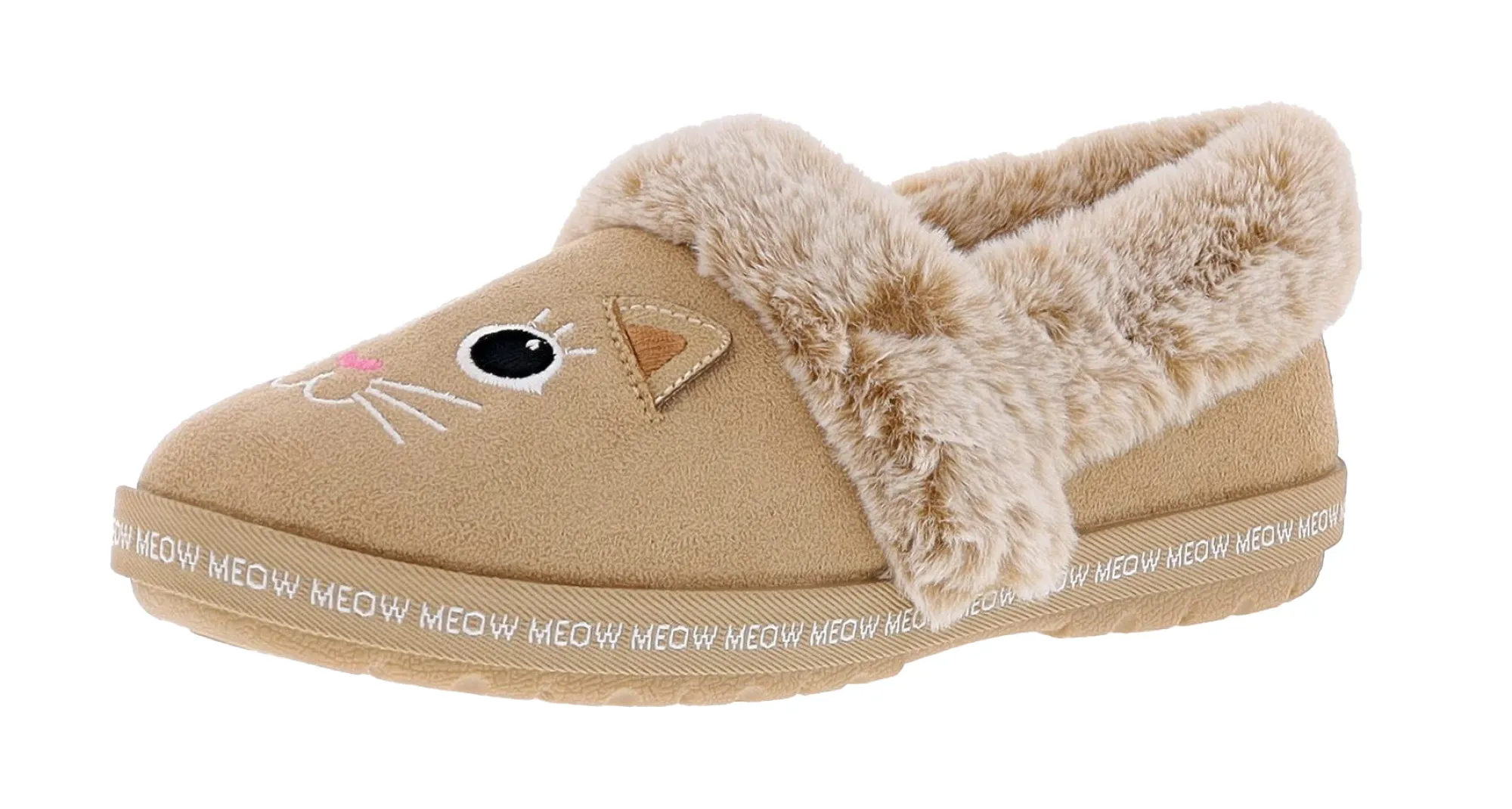 Slippers>Skechers Bobs Women's Too Cozy- Meow Pajamas Memory Foam Slippers