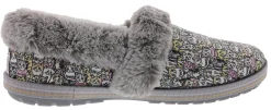 Slippers|Casual>Skechers Bobs Women's Too Cozy Purrfect Storm Memory Foam Slippers Grey/Multi