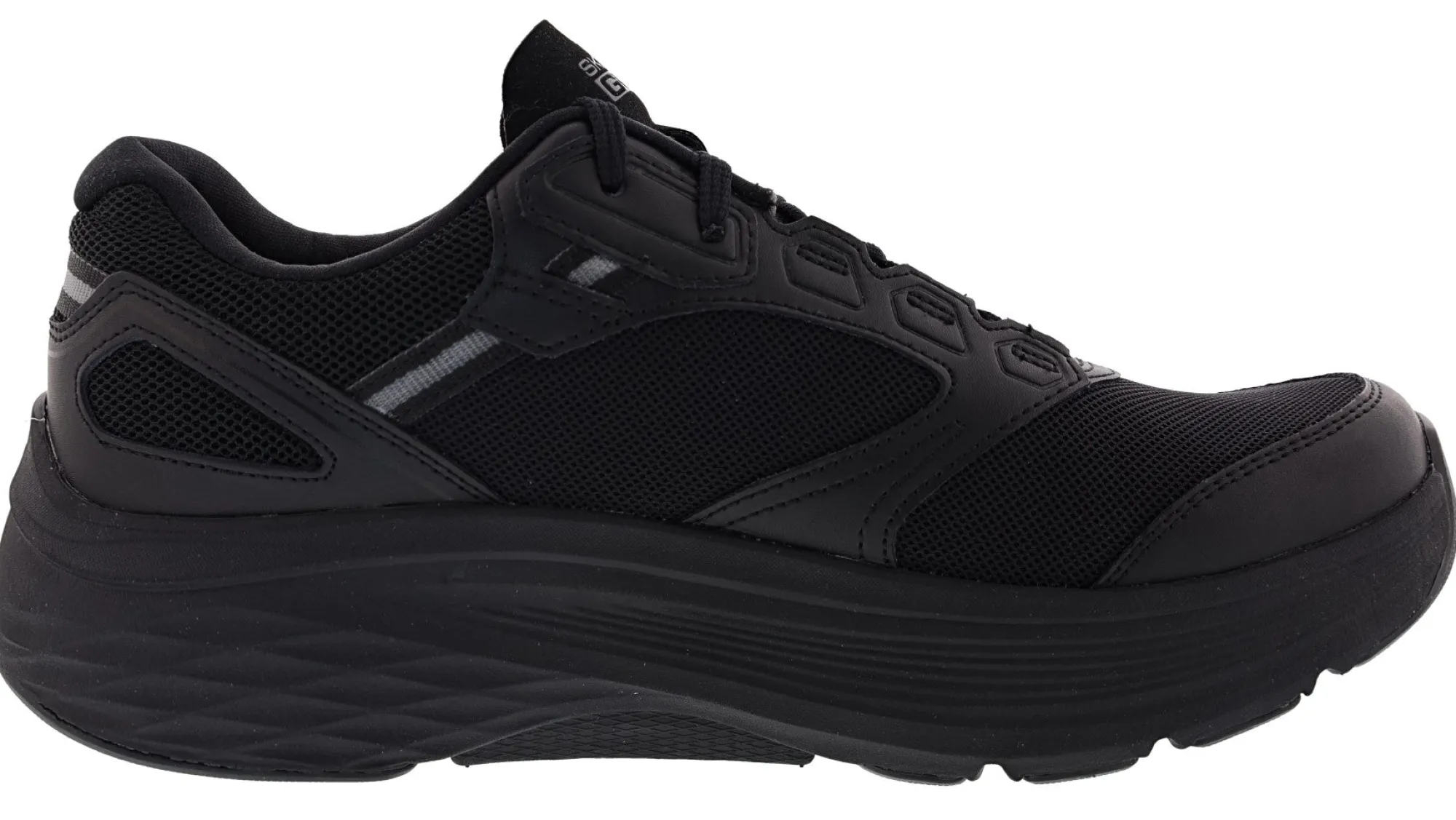 Walking>Skechers Men's Max Cushioning Arch Fit Rugged Man Walking Shoes Black