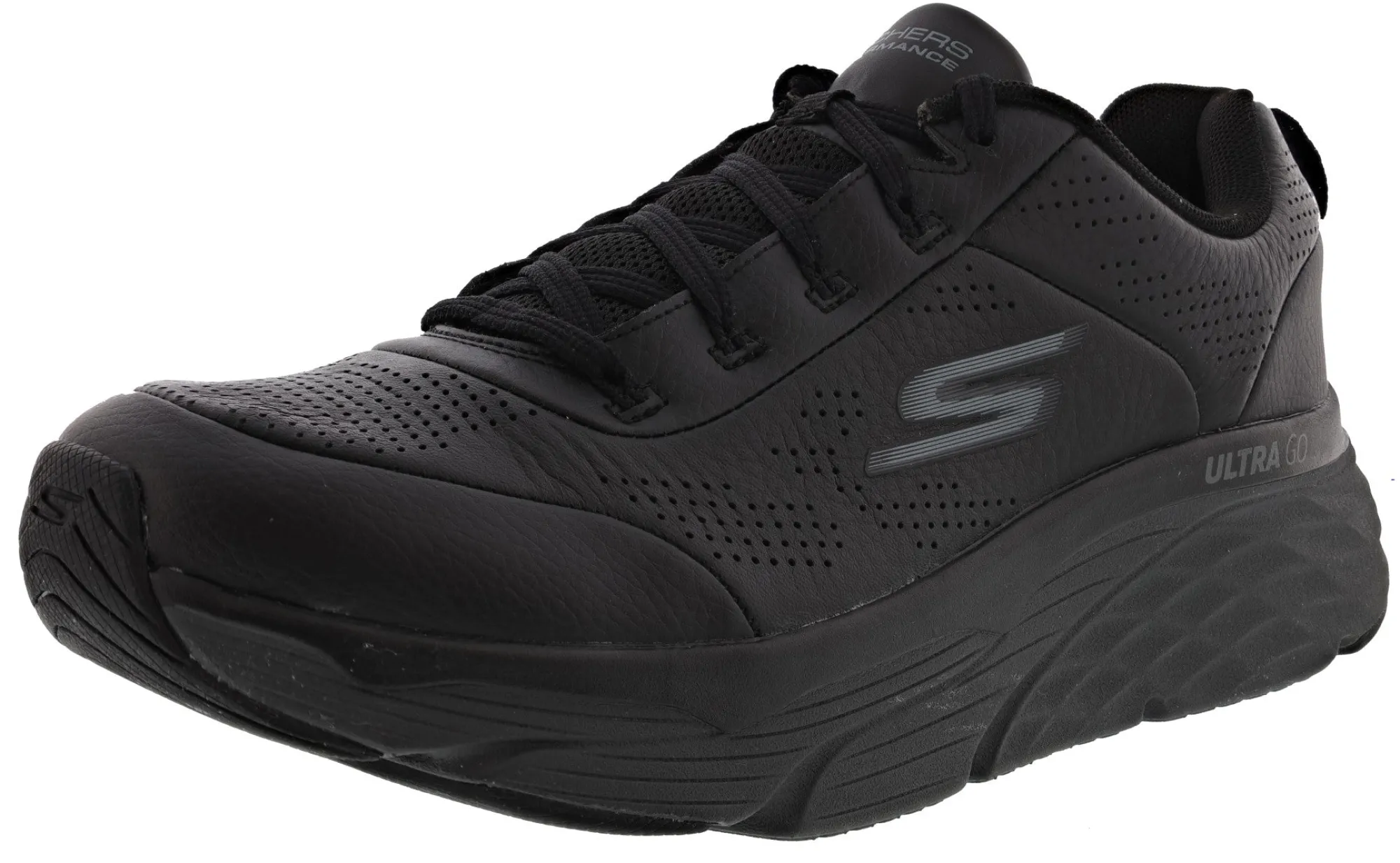 Running>Skechers Men's Max Cushioning Elite Lucid Running Shoes Black/Charcoal