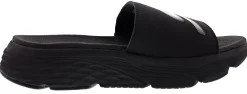 Slippers>Skechers Men's Max Cushioning Mizumi Slide Sandals Black/White