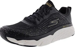 Running>Skechers Men's Max Cushioning Elite Commemoration Lace up Running Shoes Black/White